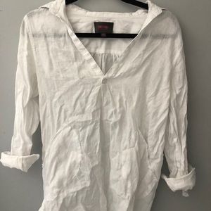 White beach cover up